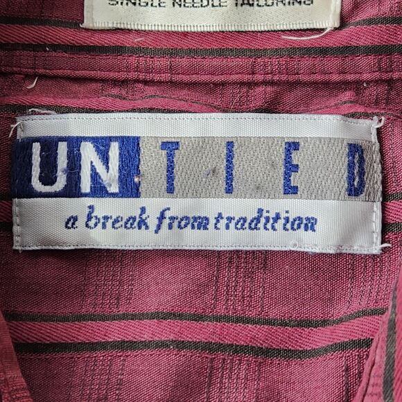 Vtg 90s Eclectic Button Down‎ Shirt Mens L Grandpa Style Retro Trucker Long Haul - Picture 9 of 11